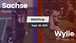 Matchup: Sachse  vs. Wylie  2019
