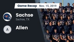 Recap: Sachse  vs. Allen  2019