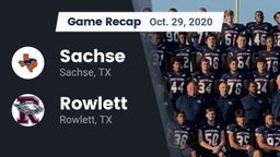 Recap: Sachse  vs. Rowlett  2020