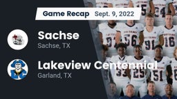 Recap: Sachse  vs. Lakeview Centennial  2022