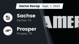 Recap: Sachse  vs. Prosper  2023