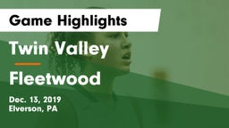 Twin Valley  vs Fleetwood Game Highlights - Dec. 13, 2019