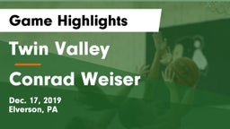Twin Valley  vs Conrad Weiser  Game Highlights - Dec. 17, 2019