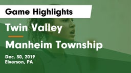Twin Valley  vs Manheim Township  Game Highlights - Dec. 30, 2019