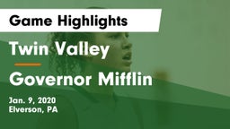 Twin Valley  vs Governor Mifflin  Game Highlights - Jan. 9, 2020