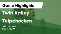 Twin Valley  vs Tulpehocken  Game Highlights - Jan. 21, 2020