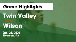 Twin Valley  vs Wilson  Game Highlights - Jan. 23, 2020