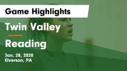Twin Valley  vs Reading  Game Highlights - Jan. 28, 2020