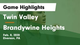 Twin Valley  vs Brandywine Heights  Game Highlights - Feb. 8, 2020