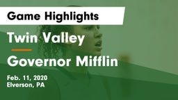 Twin Valley  vs Governor Mifflin  Game Highlights - Feb. 11, 2020