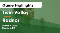 Twin Valley  vs Radnor  Game Highlights - March 7, 2020