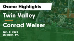 Twin Valley  vs Conrad Weiser  Game Highlights - Jan. 8, 2021
