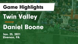 Twin Valley  vs Daniel Boone  Game Highlights - Jan. 25, 2021