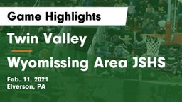 Twin Valley  vs Wyomissing Area JSHS Game Highlights - Feb. 11, 2021