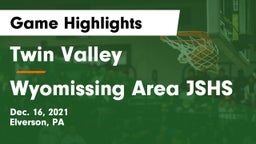 Twin Valley  vs Wyomissing Area JSHS Game Highlights - Dec. 16, 2021