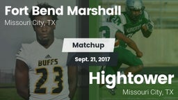 Matchup: Fort Bend Marshall vs. Hightower  2017