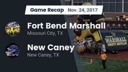 Recap: Fort Bend Marshall  vs. New Caney  2017