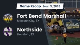 Recap: Fort Bend Marshall  vs. Northside  2018