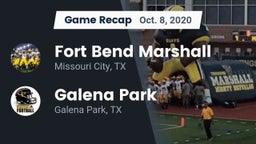 Recap: Fort Bend Marshall  vs. Galena Park  2020