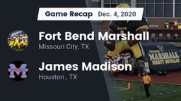 Recap: Fort Bend Marshall  vs. James Madison  2020