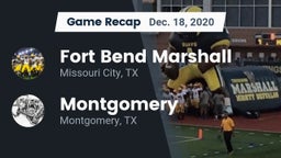 Recap: Fort Bend Marshall  vs. Montgomery  2020