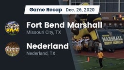 Recap: Fort Bend Marshall  vs. Nederland  2020