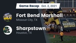 Recap: Fort Bend Marshall  vs. Sharpstown  2021