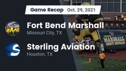 Recap: Fort Bend Marshall  vs. Sterling Aviation  2021