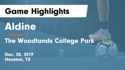 Aldine  vs The Woodlands College Park  Game Highlights - Dec. 28, 2019