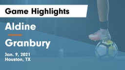 Aldine  vs Granbury  Game Highlights - Jan. 9, 2021