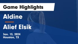 Aldine  vs Alief Elsik  Game Highlights - Jan. 13, 2024