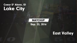 Matchup: Lake City  vs. East Valley 2016