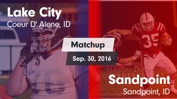 Matchup: Lake City  vs. Sandpoint  2016