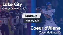 Matchup: Lake City  vs. Coeur d'Alene  2016