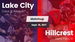 Matchup: Lake City  vs. Hillcrest  2017
