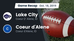 Recap: Lake City  vs. Coeur d'Alene  2019