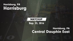 Matchup: Harrisburg High vs. Central Dauphin East  2016