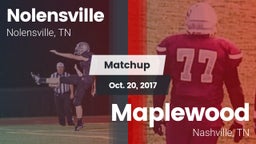 Matchup: Nolensville High Sch vs. Maplewood  2017