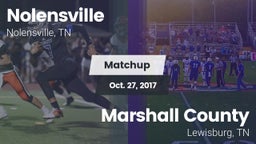 Matchup: Nolensville High Sch vs. Marshall County  2017
