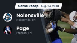 Recap: Nolensville  vs. Page  2018