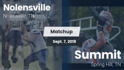 Matchup: Nolensville High Sch vs. Summit  2018