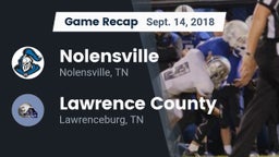 Recap: Nolensville  vs. Lawrence County  2018