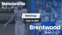 Matchup: Nolensville High Sch vs. Brentwood  2018