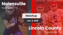 Matchup: Nolensville High Sch vs. Lincoln County  2018