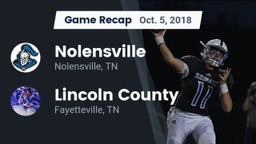 Recap: Nolensville  vs. Lincoln County  2018
