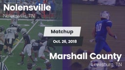Matchup: Nolensville High Sch vs. Marshall County  2018
