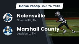Recap: Nolensville  vs. Marshall County  2018