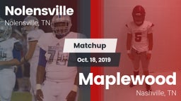 Matchup: Nolensville High Sch vs. Maplewood  2019