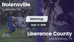Matchup: Nolensville High Sch vs. Lawrence County  2020