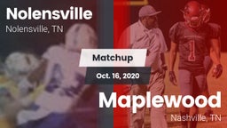 Matchup: Nolensville High Sch vs. Maplewood  2020